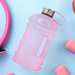 image-Fitness water bottle 1.3L large capacity scale sports
