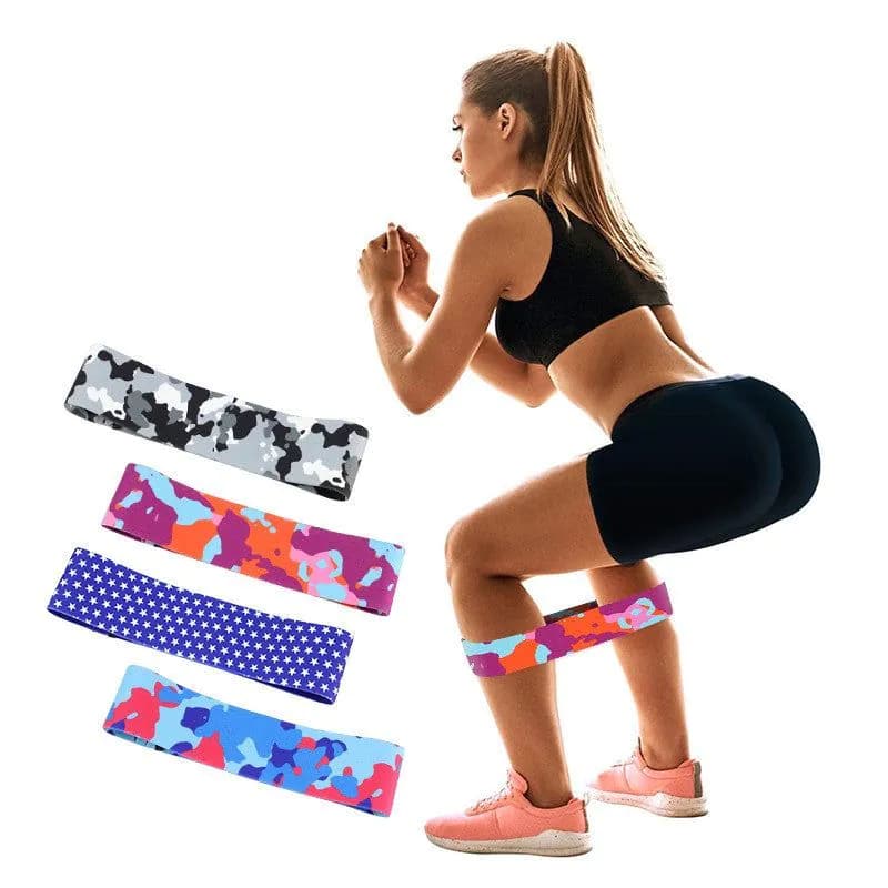 image-Anti-slip yoga camouflage color resistance band