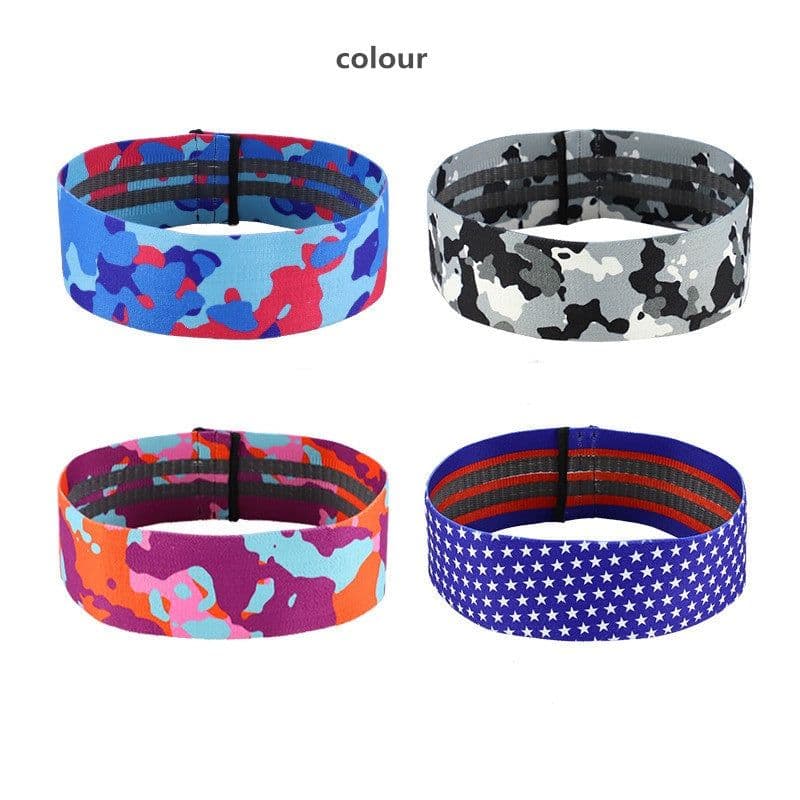 image-Anti-slip yoga camouflage color resistance band
