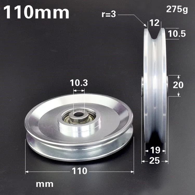 image-Fitness equipment accessories roller aluminum alloy guide wheel