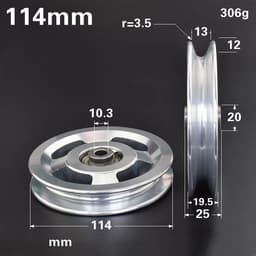 image-Fitness equipment accessories roller aluminum alloy guide wheel