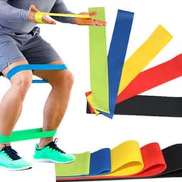 image-Multifunctional Rally TPE11 Piece Set Fitness Rally Rope Latex Elastic Cord Resistance Ring