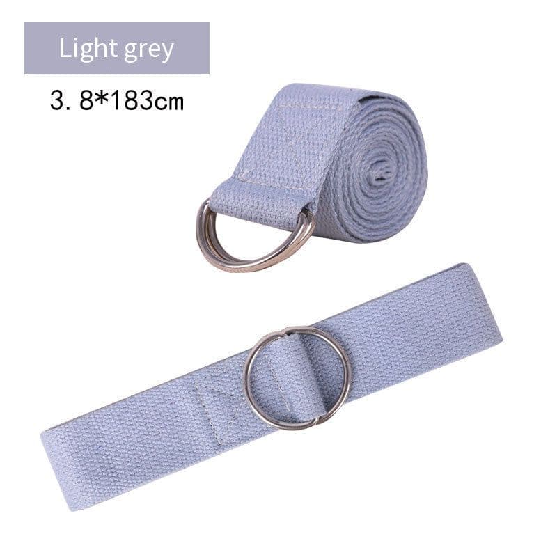 image-Pure Cotton Yoga Stretch Belt Fitness Tension Belt
