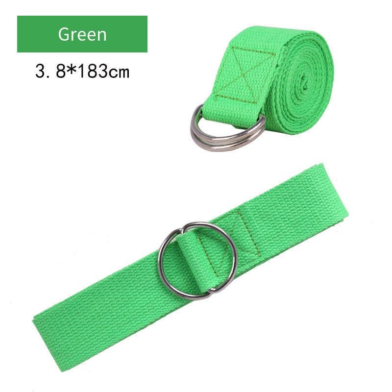 image-Pure Cotton Yoga Stretch Belt Fitness Tension Belt