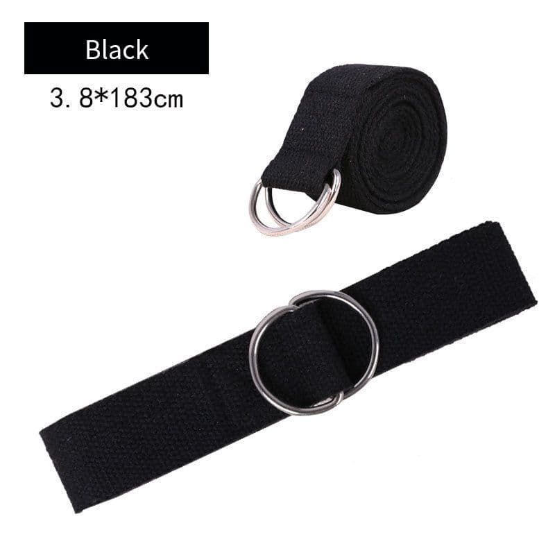 image-Pure Cotton Yoga Stretch Belt Fitness Tension Belt