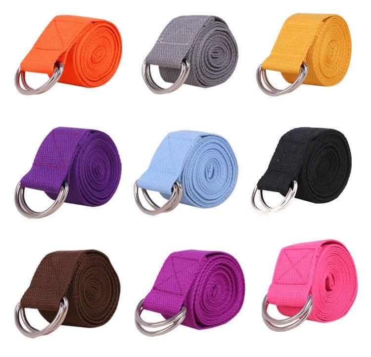 image-Pure Cotton Yoga Stretch Belt Fitness Tension Belt
