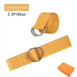 image-Pure Cotton Yoga Stretch Belt Fitness Tension Belt