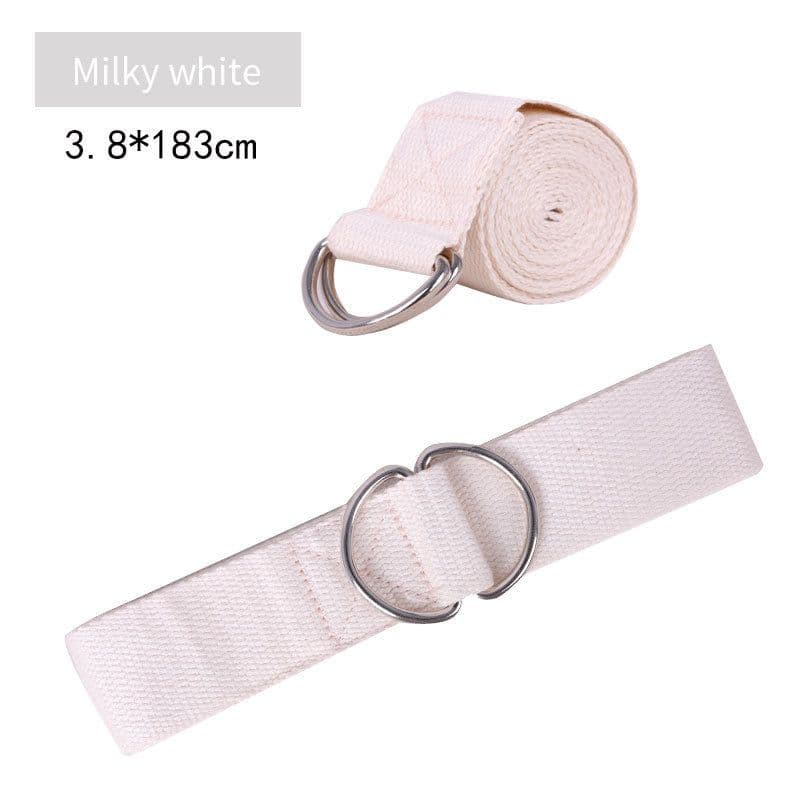 image-Pure Cotton Yoga Stretch Belt Fitness Tension Belt