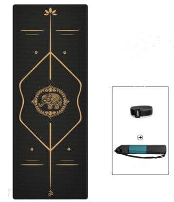 image-Yoga Mat Thickening and Widening Gold Line