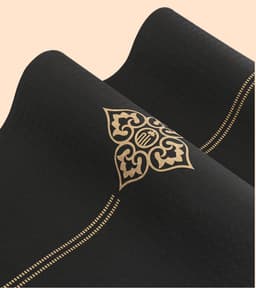 image-Yoga Mat Thickening and Widening Gold Line