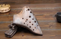 image-AC Ocarina three tube midrange C tuning tube smoked Ocarina