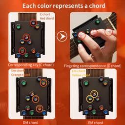 image-Guitar Trainer Practice Acoustic Guitar Accessories Chord Buddy 21 chords