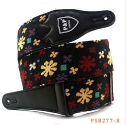 image-Guitar bass strap embroidery thickening and widening