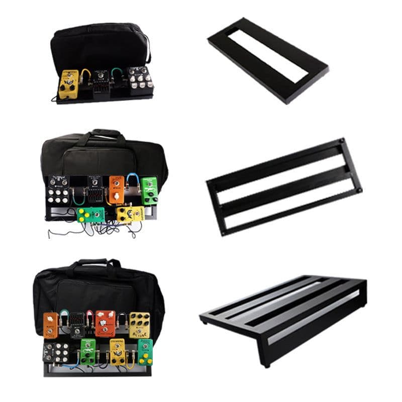 image-Electric guitar pedal board