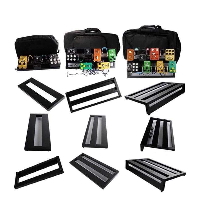 image-Electric guitar pedal board