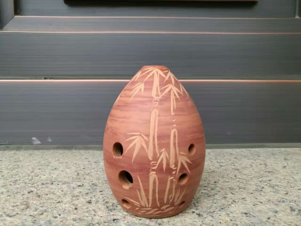 image-seven star Ancient Xun Musical Instrument, Eight Hole Taoxun Pear Shaped Taoxun Musical Instrument