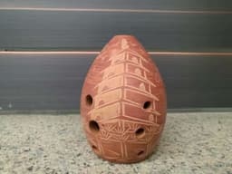 image-seven star Ancient Xun Musical Instrument, Eight Hole Taoxun Pear Shaped Taoxun Musical Instrument