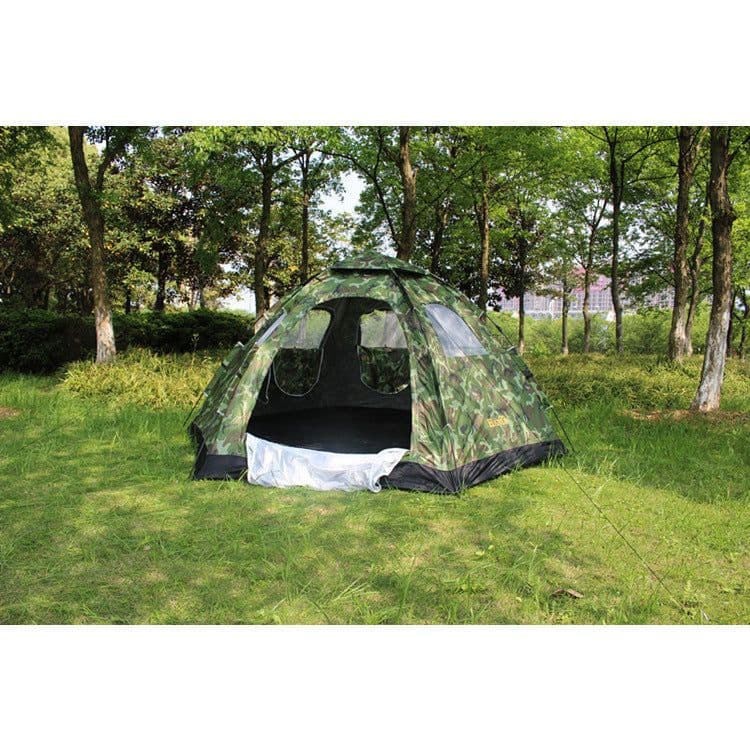 image-Automatic tent outdoor, 6-8 people, many people, single layer, multi people tent camping, camping trip, factory direct sales