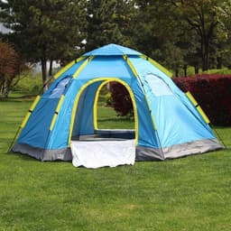 image-Automatic tent outdoor, 6-8 people, many people, single layer, multi people tent camping, camping trip, factory direct sales