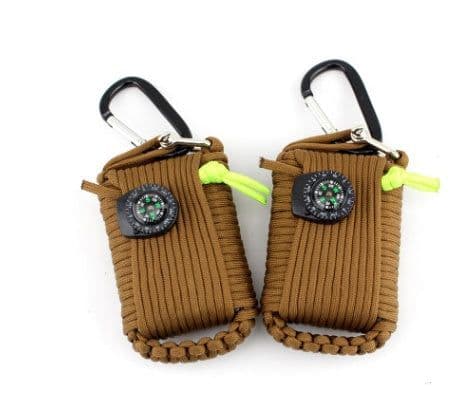 image-Camping bag climbing umbrella rope equipment kit hand-woven process escape emergency self-help kit outdoor supplies