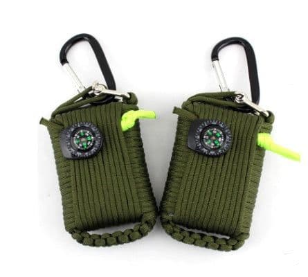 image-Camping bag climbing umbrella rope equipment kit hand-woven process escape emergency self-help kit outdoor supplies