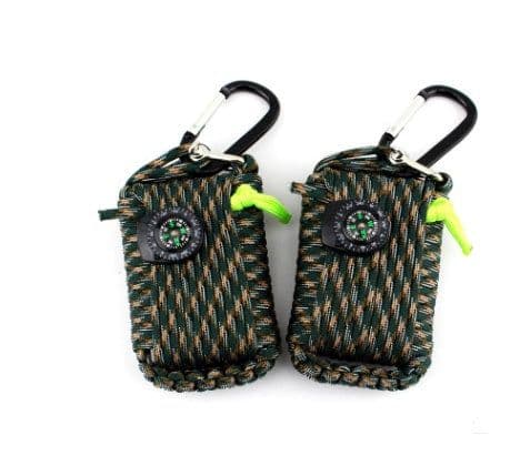 image-Camping bag climbing umbrella rope equipment kit hand-woven process escape emergency self-help kit outdoor supplies