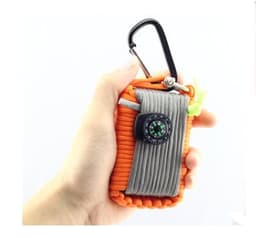 image-Camping bag climbing umbrella rope equipment kit hand-woven process escape emergency self-help kit outdoor supplies