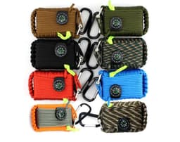 image-Camping bag climbing umbrella rope equipment kit hand-woven process escape emergency self-help kit outdoor supplies
