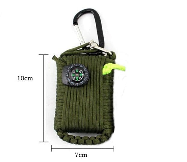 image-Camping bag climbing umbrella rope equipment kit hand-woven process escape emergency self-help kit outdoor supplies