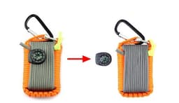 image-Camping bag climbing umbrella rope equipment kit hand-woven process escape emergency self-help kit outdoor supplies