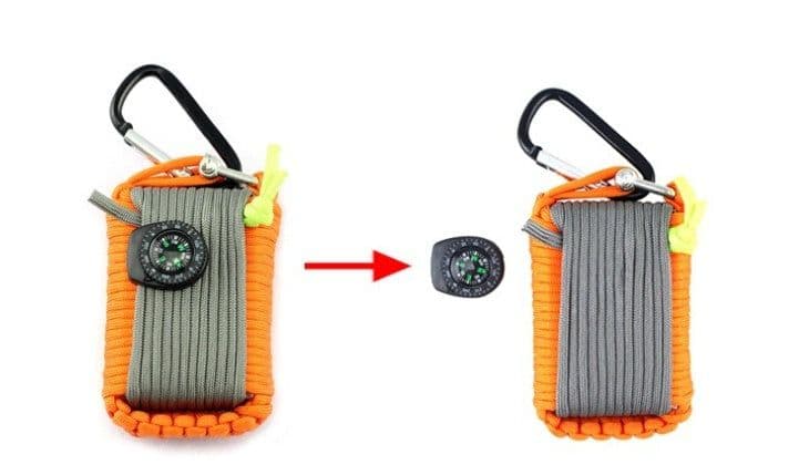 image-Camping bag climbing umbrella rope equipment kit hand-woven process escape emergency self-help kit outdoor supplies
