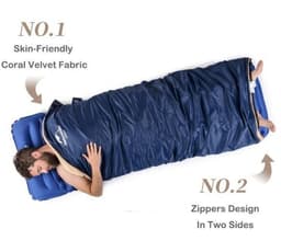 image-Outdoor Four Season Tent Camping Supplies Cotton Sleeping Bag