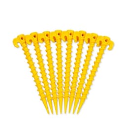 image-Manufacturer Guangjie KEUMER Threaded Ground Nails Plastic Ground Nails Tent Sky Curtain Picnic Mat Ground Nails Sand-proof Bag Set