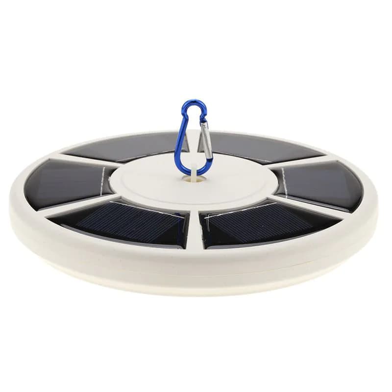 image-With hook outdoor solar flagpole lamp flag light American flag lamp camping light 26LED tent lamp