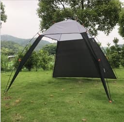 image-Camping Tent Sunshade Waterproof Tent Outdoor Canopy Beach Shelter Sunscreen Tent For Camping Hiking Fishing Bearing 5-8 People