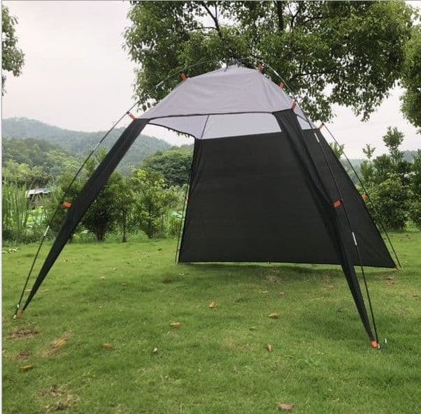 image-Camping Tent Sunshade Waterproof Tent Outdoor Canopy Beach Shelter Sunscreen Tent For Camping Hiking Fishing Bearing 5-8 People