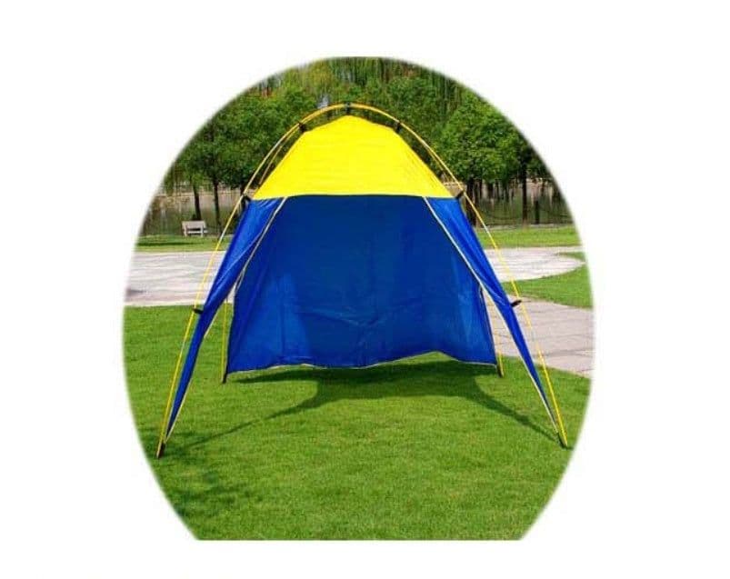 image-Camping Tent Sunshade Waterproof Tent Outdoor Canopy Beach Shelter Sunscreen Tent For Camping Hiking Fishing Bearing 5-8 People