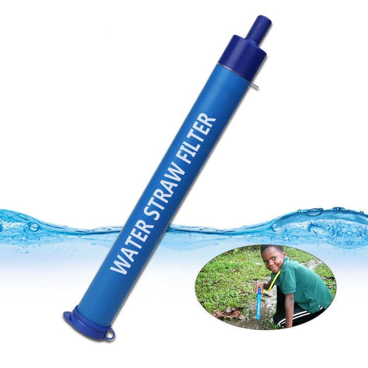 image-A-type camping wild drink outdoor water purification straw