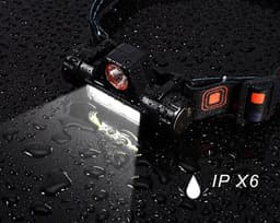 image-Waterproof LED headlamp COB work light 2 light mode with magnet headlight built-in 18650 battery suit for fishing, camping, etc.