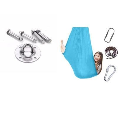 image-Kids Cotton Outdoor Indoor Swing Hammock For Cuddle Up To Sensory Child Therapy Soft Elastic Parcel Steady Seat