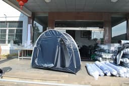 image-Parked mountain bike folding canopy