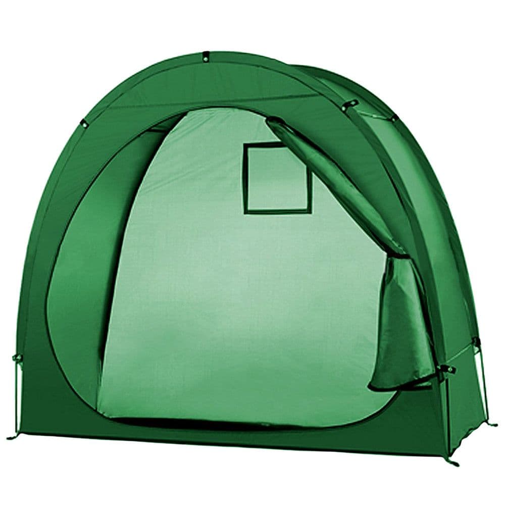image-Parked mountain bike folding canopy