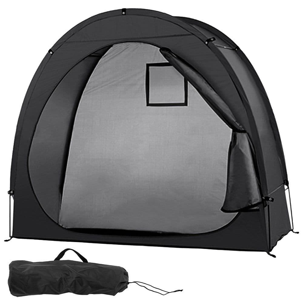 image-Parked mountain bike folding canopy