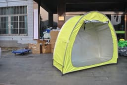 image-Parked mountain bike folding canopy