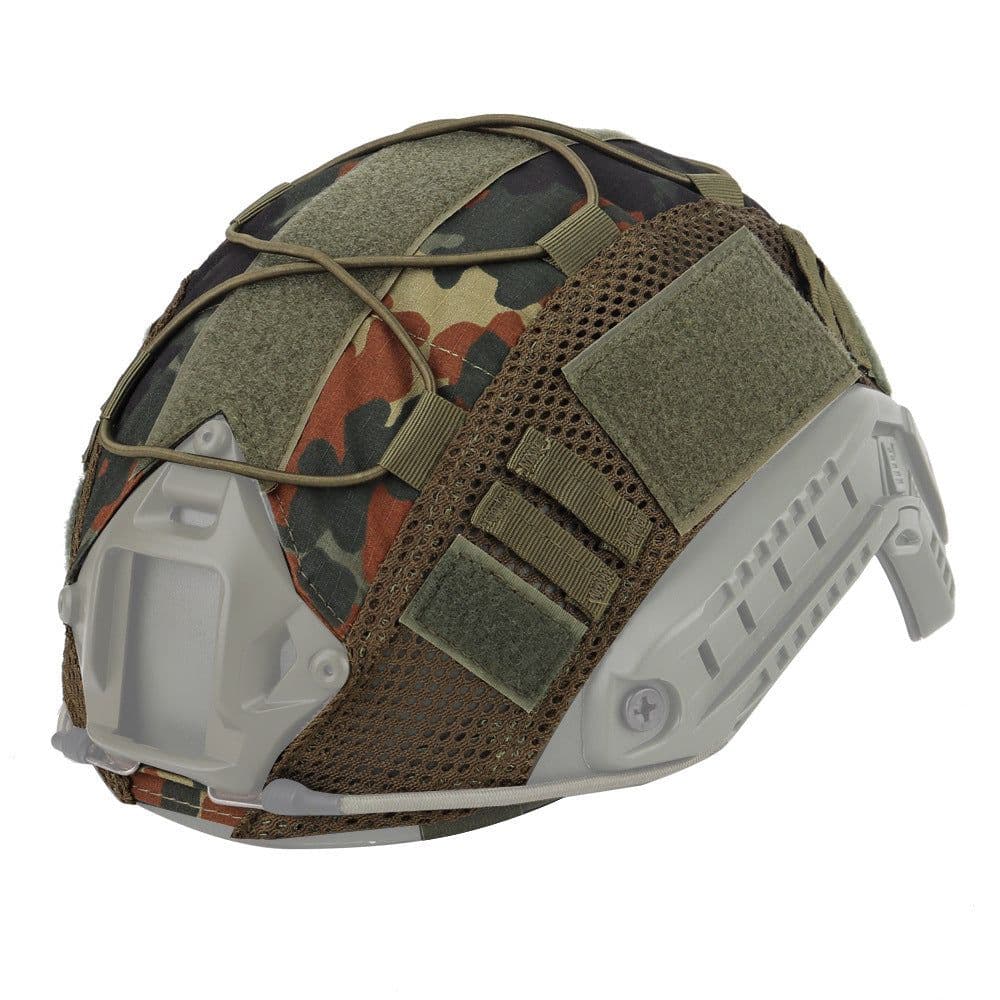 image-Military fan style tactical helmet with nylon mesh helmet