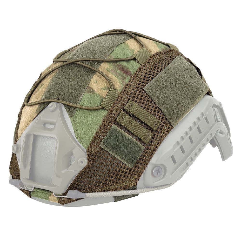image-Military fan style tactical helmet with nylon mesh helmet