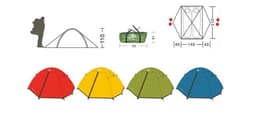 image-Double Aluminum Pole Rainproof Canopy Camping Climbing Tent