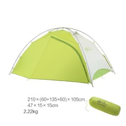 image-Mountaineering Camping Windproof And Rainproof Aluminum Alloy Three Season Double Deck Camping Tent