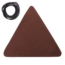 image-Folding Portable Camping And Hiking Trip With Triangular Fabric Stool
