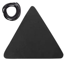 image-Folding Portable Camping And Hiking Trip With Triangular Fabric Stool
